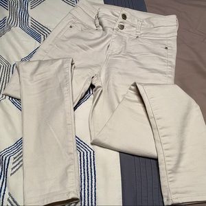 Size 5 Skinny Pants Taupe/Ivory